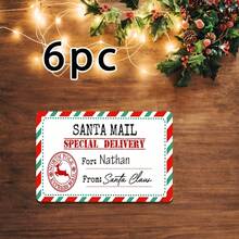 6/12/24pcs Customized Christmas Gift Paper Sticker Labels, Personalized Text Customization, Christmas Gift Labels, Couple, Friend And Family Gift Sticker Labels - Multicolor - View 9