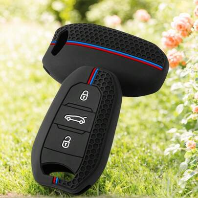 Funda protectora de silicona para llave inteligente de coche Accesorios para Peugeot 308 408 508 2008 3008 4008 5008