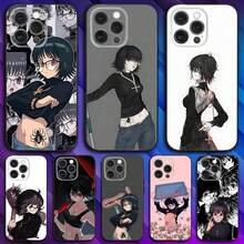 Custodia per telefono Shizuku H-Hunter Purple compatibile con 16, 15, 14, 13, 12, 11, Pro, Max, Plus, X, XS, SE4, E, Mini, custodia morbida nera compatibile con 17, 17 Pro, 17 Pro Max