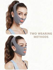Fashionable Lifting & Firming Bandage - Petite V-Face Shaper, Comfortable Ice Silk Material, Daily Lifting & Firming Mask - Multicolor - View 3