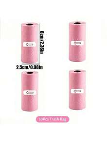 Press-Type Car Trash Can - 4 Rolls Of Garbage Bags, 1 Pack Of Cleaning Mud,Leak-Proof Portable Hanging Trash Can, Suitable For Organizing Various Types Vehicles