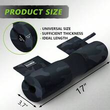 Barbell Pad Built - In Anti - Slide Design Hip Thrusts, Squats And Lunges, Neck Shoulder Protective Pad - Fits Standard And Bars - Blue Camo - View 3