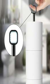 Chinpakden Toilet Paper Holder Stand - Free-Standing Tissue Paper Storage With Reserve Function, Stainless Steel Toilet Paper Roll Holder For Bathroom, Black - ColorA - 查看 7