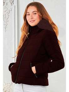 Women Winter Coats - Vino - 查看 2