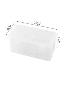 1pc/3pcs/5pcs Large-Capacity Transparent Pencil Case | Plastic Pencil And Crayon Organizer Box With Paint Finish | Stationery Storage For Colored Pencils, Markers, Watercolor Pens