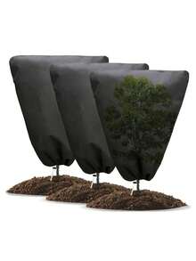 Cubierta de protección contra heladas para plantas, con cierre de cordón para asegurar un ajuste , adecuada para plantas de exterior, plantas en maceta, arbustos, herramientas de jardín y cuidado del césped, material de tela resistente - Multicolor - Ver 4