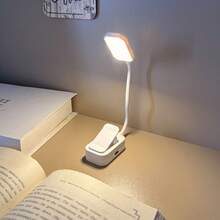 1 Đèn đọc sách 8 bóng LED sạc lại dùng để đọc sách cạnh giường ngủ - Bảo vệ mắt với 3 mức nhiệt độ màu, độ sáng có thể điều chỉnh, đèn đọc sách kẹp nhẹ, nhỏ gọn, thích hợp cho học sinh, trẻ em, đan lát, cắm trại, sửa chữa, người yêu sách, quà tặng tốt nghiệp - Kiểu dọc màu trắng - Xem 6