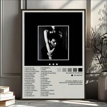 1 pieza Póster de lienzo sin marco, Pintura de álbum de música, Arte de pared de lienzo, Pintura artística para regalo, dormitorio, oficina, sala de estar, cafetería, bar, decoración de pared, decoración del hogar y la residencia