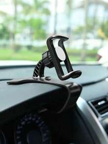 360° Rotating Car Phone Mount – Universal Clip-On Holder For Dashboard & AC Vent, Adjustable Grip, 1-Hand Operation – Fits All Smartphones, Car Navigation Clip-On Phone Holder