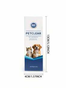 1 pieza Gotas para oídos de mascotas adecuadas para gatos y perros - Limpian eficazmente el cerumen, los residuos y las secreciones, y mantienen el conducto auditivo limpio. El diseño tubular ergonómico facilita su uso con precisión. Cada botella tiene una capacidad de 2.03 onzas (longitud de cuidado ideal, evitando el desperdicio excesivo).