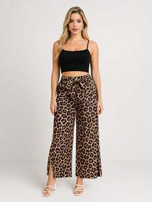 Swisz Women Pants - Rust Brown - View 1