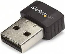 StarTech.com Micro Adaptador de Red Inalámbrica Wifi USB AC600 Externo - Wireless 1T1R 802.11ac - 2,4GHz y 5GHz - Negro - Ver 1