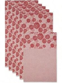 DII Kitchen Millennium, forros lavables y no adhesivos para contenedores y estantes de refrigerador - Incluye 6 que se pueden cortar en verde - Dhalia Tango Rojo - Ver 13