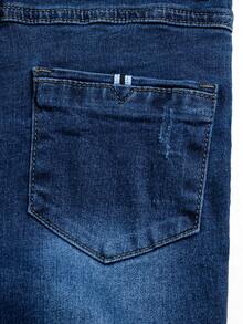 Boys' Classic Dark Washed Blue Straight Leg Jeans, Summer & Autumn - Dark Wash - View 12