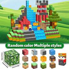 Bộ 50-200 khối xây dựng từ tính, Đồ chơi cảm giác STEM Montessori cho trẻ em, Xây dựng thế giới rừng kho báu, Đồ chơi xếp chồng từ tính sáng tạo, Cải thiện khả năng phối hợp tay mắt và khả năng sáng tạo, Quà tặng sinh nhật/ngày lễ cho bé trai và bé gái từ 3 tuổi trở lên (Màu sắc ngẫu nhiên) - Nhiều màu - Xem 2