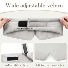 Máscara de Sueño de Seda Ajustable para Dormir de Lado, Máscara de Ojos para Dormir para Mujeres y Hombres 100% Seda de Morera Pura, Cubierta de Ojos de Seda para Dormir - Rosa - Ver 3