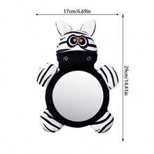 Baby Cloth Book With Convex Mirror, Vision Training Toy With Mirror For Stroller, Crib Hanging