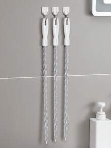 45厘米管道疏通刷，浴室毛发下水道，水槽清洁刷，排水管清洁剂，柔性清洁剂，堵塞孔清除工具