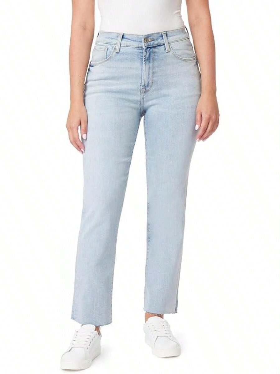 Kensie Jeans The Allie High-Rise Slim Straighthalloween - Pace Wash - View 1