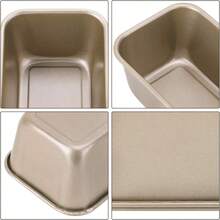 Gold Nonstick Bread Loaf Pan Small Bread Pan  Heavy Duty Carbon Steel Baking Mold For Sourdough, Banana Bread, Ideal For US Bakers