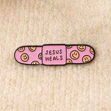 Jesus Heals Enamel Pin Lapel Pins Badges On Backpack Women's Brooch Clothes Gift Jewelry Fashion Accessories - Nhiều màu - Xem 7