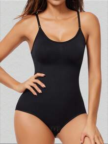 1 件女士运动塑身衣，高弹力收腹提拉紧身衣