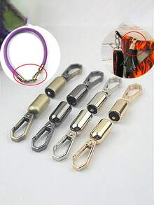 Metal Swivel Spring Hook - Heavy Duty Lobster Clasp, Multi-Functional Bag Hardware Accessory, Suitable For Keychains, Wallets, Backpacks And Luggage Tags, Durable Metal Swivel Buckle, Suitable For DIY Craft Projects, Bag Repair, Rope End Caps, Rope End Terminators, Lobster Claw Clasp, Crimp Ends, Necklaces - Multicolor - View 3