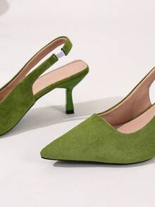 Sandalias de tacón de gatito para mujer, elegantes tacones altos con correa de tobillo, adecuados para todas las estaciones