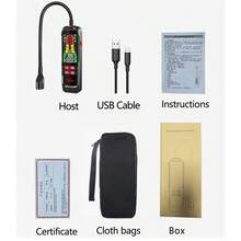 Rilevatore di perdite di gas ZL73B con cicalino di allarme, display LCD, rilevatore di gas combustibili, rilevatore di temperatura e umidità, analizzatore di gas, strumento elettrico di test, rilevatore di perdite di gas con cicalino di allarme, display LCD, display digitale, rilevatore di gas combustibili, rilevatore di temperatura e umidità, analizzatore di gas - nero - Visualizzare 7