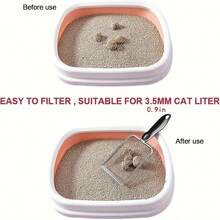 Stainless Steel Cat Litter Shovel Small Hole Bentonite Mineral Sand Rutin Chicken Shovel Filter Shovel Pet Supplies
