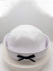 1 pièce Casquette de marin infirmière avec nœud papillon, design d'écharpe de marin rose, légère et confortable à porter, parfaite pour les fêtes à thème, le cosplay, les sorties quotidiennes et les cadeaux de vacances