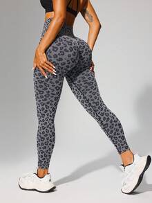 1 件高腰纯色瑜伽紧身裤，适合徒步旅行、户外活动、运动和休闲穿着