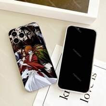 Funda de teléfono Funda de teléfono K-Kenshin Compatible con 17 R-Rurouni 16 15 14 13 12 11 Plus Pro Max Mini Cubierta brillante HD Película protectora dura - Compatible con Funda 17, Funda 17 Pro, Funda 17 Pro Max - Z3 - Ver 4