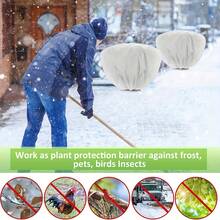 6-Piece Winter Plant Frost Protection Cover Set, 100x60cm Horizontal Shrub Rose Plant Protection Bag With Drawstring, Suitable For Autumn And Winter Outdoor Gardening, Cold Weather Plant Cover, Reusable Plant Protector, Close-Fitting Cover, Weather-Resistant Material, Long-Lasting Protection, Plant Blanket, Frost Blanket, Plant Enthusiasts, Landscape Maintenance.