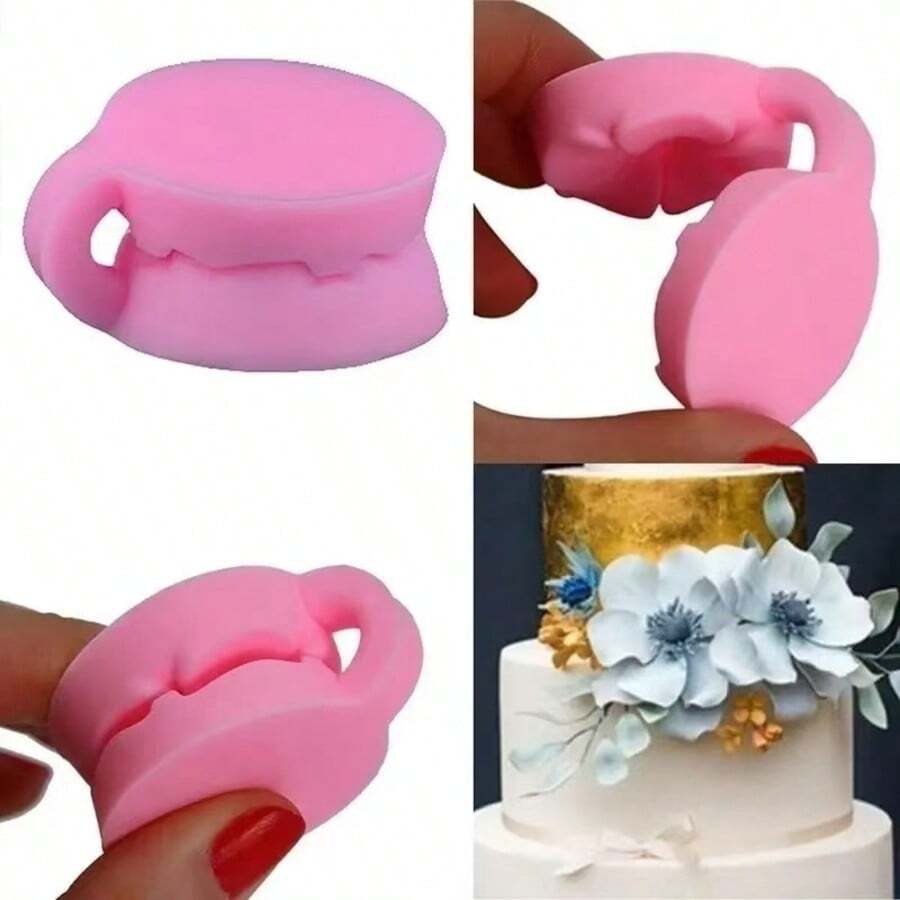 Nuevo molde de silicona 3D en forma de rosa para fondant, chocolate y herramienta de hornear - Rosa - Ver 1