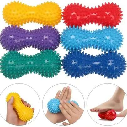 Peanut Massage Ball, Yoga Ball For Muscle Relaxation, Fitness Hedgehog Ball, Simple Fascia Ball For Rehabilitation Training