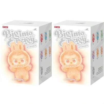 Pop Mart LABUBU THE MONSTERS Big into Energy シリーズ ぬいぐるみペンダント ブラインドボックス [2ピースセット] 100%本物保証 ブラインドボックス