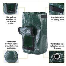 1pc 10 Gallon Fabric Raised Garden Bed Planter Bag, Durable Thick Vegetable Grow Bags For Strawberry, Potato, Tomato, Carrot With Window And Handle (7 Gallon And 10 Gallon Available) - Multicolor - View 8