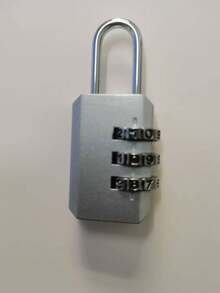 1pc 3-Digit Combination Metal Padlock, Suitable For Wardrobe, Luggage, Gym Locker - Multicolor - View 9