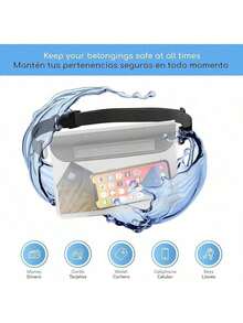 Canotagio Bolsa Impermeable/Cangurera Sumergible a Prueba de Agua Tamaño. Perfecta para Deportes, Senderismo, la Playa y la Alberca. Disponible en 3 Colores. - Transparente - Ver 2