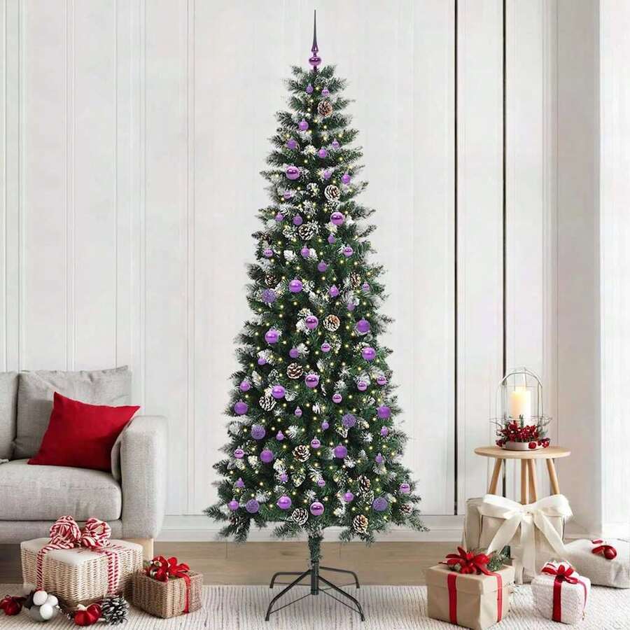 Künstlicher Weihnachtsbaum mit 300 s Grün 96 x 96 x 240 cm - Grün - Übersicht 1