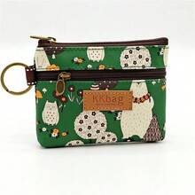 Monedero de animales lindos con cremallera, monedero pequeño de dibujos animados, bolsa de almacenamiento ligera, bolsa de dinero, porta tarjetas para estudiantes mujeres - Multicolor - Ver 8