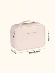 1pc Multi-Functional PVC Cosmetic Bag, Summer Travel Makeup Organizer Bag, Waterproof Bathroom Storage Pouch, Can Hold Skincare, Makeup Brushes, Eyeshadow Palette, Powder, Lotion, Lipstick, Jewelry, Bridesmaid Gift, Mother's Day Gift, Friend Gift, Teacher's Bag, Vanity Bag - Multicolor - View 12