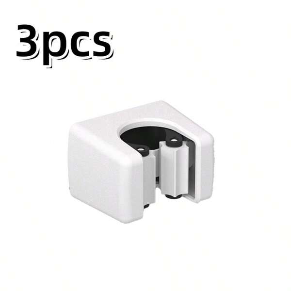 Suction Cup Mop Holder Wall Mounted Broom Mop Storage Rack, Bathroom Organizer With Clips, No Drilling Required