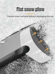 Car Ice Scraper, Snow Removal Shovel, Glass- Snow Removal Shovel, Winter Windshield And Window Snow Cleaning Scraping Tools, Car Ice Remover, Snow Shovel - Multicolor - View 8