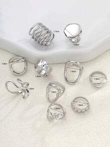 Women Ring Sets - Silver - View 8