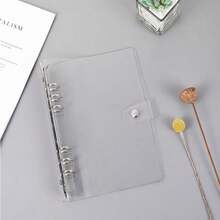 1 buah Binder 6 Ring Transparan Ukuran A5, Tahan Air & Mudah Dibersihkan - Clear - View 2