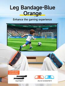 Jemdo 22-In-1 Sports Accessories Kit For Nintendo Switch/Switch 2/Switch OLED, Includes Tennis Racket, Golf Club, Sword, Leg/Wrist Strap, Boxing Grip, Lanyard, Racing Wheel, Best Gift Compatible With Switch Gamers - Multicolor - View 7