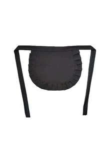 1 Piece Of Japanese-Style Maid Apron With Lace Ruffles, A Cute Kawaii Heart-Shaped Maid Outfit, Perfect For Cosplay Lolita Party Wear, Featuring A Fitted Faux Leather Girdle, And A Super Cute Maid Outfit Set! - Multicolor - View 8