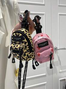 Coin Purse Mini Bag Pendant Bag Zebra Print Leopard Print Cow Print Cherry Daisy Backpack Pendant Backpack Pendant Bag For Women Wallet Mini Wallet Purse Wallet Wristlet Wallet Travel Wallet Coin Wallet - Multicolor - View 4